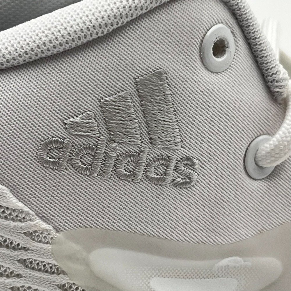 Adidas Exhibit A Mid Mens 8.5 White Crystal Basketball Shoes Sneakers NEW NIB - Picture 8 of 10